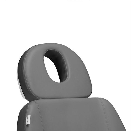 Pedicure Chair Gray with Adjustable Height and Electric Lifting