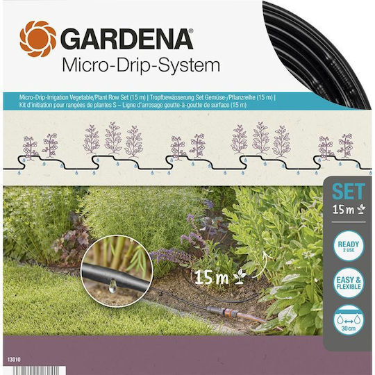 Gardena Start Set Row of Plants S Automatic Irrigation System Drip for Flower Pots