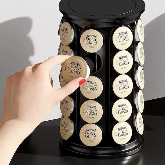 One Fashion Storage Stand 40 Nespresso Capsules Black