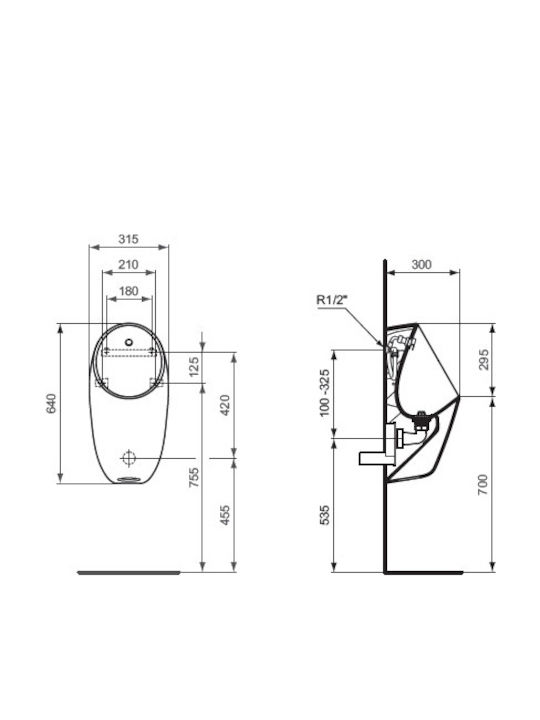 Ideal Standard I.life Urinal White
