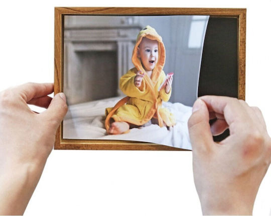 Wandmontage Fotorahmen aus Holz mit braunem Rahmen