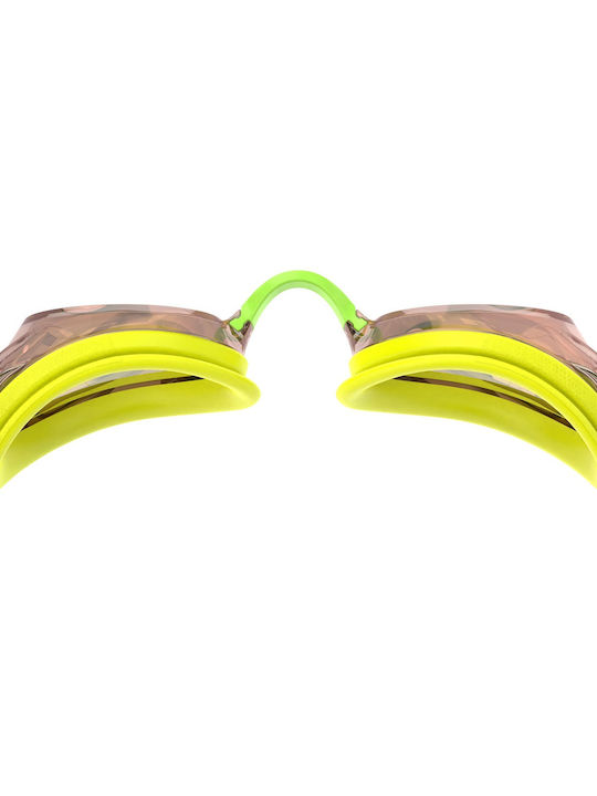 Speedo Γυαλιά Κολύμβησης Ενηλίκων με Αντιθαμβωτικούς Φακούς Κίτρινα