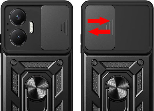 Θήκη Θωράκισης Xiaomi Poco F7 5g Camshield Slide Μαύρη