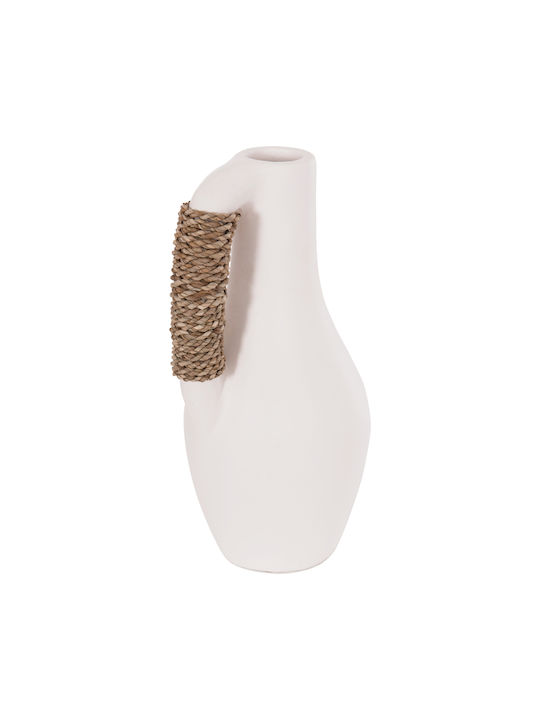 HomeMarkt Decorative Vase Cammer White 18x18x39cm