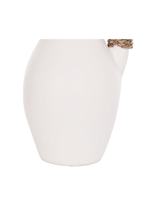 HomeMarkt Decorative Vase Cammer White 18x18x39cm