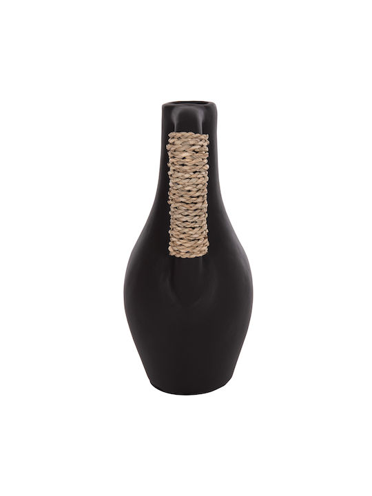HomeMarkt Decorative Vase Cammer Black 18x18x39cm