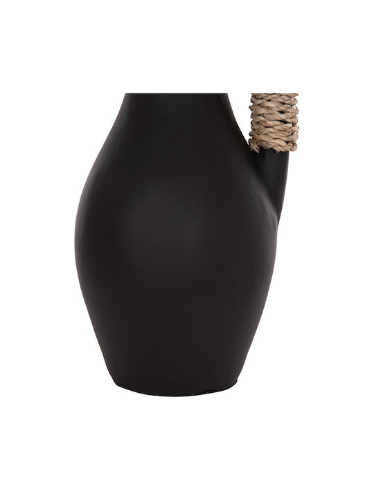 HomeMarkt Decorative Vase Cammer Black 18x18x39cm
