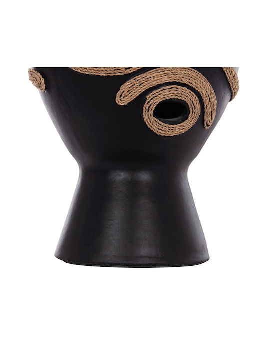 HomeMarkt Decorative Vase Dean Black 20x20x29cm