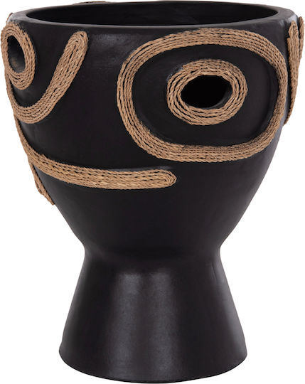 HomeMarkt Decorative Vase Dean Black 20x20x29cm