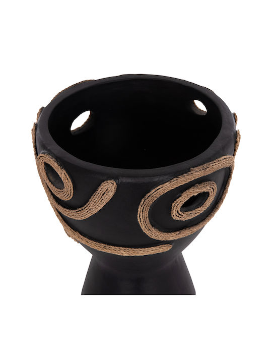 HomeMarkt Decorative Vase Dean Black 20x20x29cm