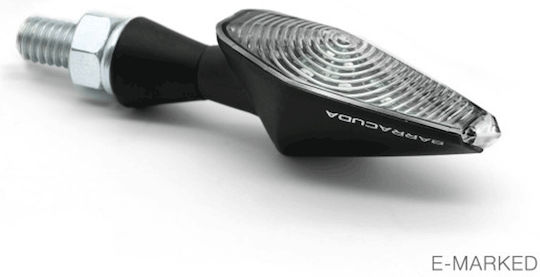 Barracuda Blitzlicht Motorrad Schwarz LED 1Stück
