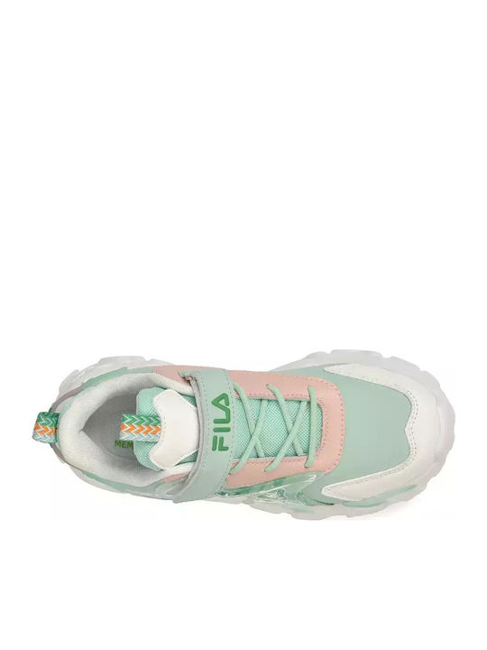 Memory Musha 2 V Kids Sneakers with Hoop & Loop Closure Turquoise