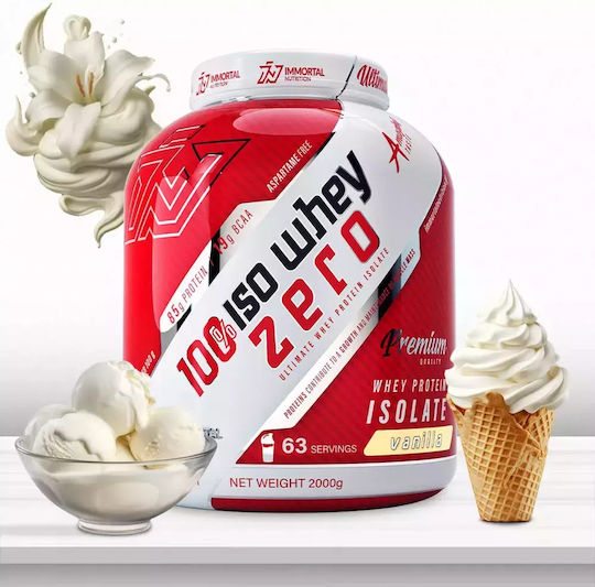 Immortal Nutrition 100% Iso Whey Zero Organic Proteină Din Zer Fara lactoza cu Aromă Vanilie 700gr