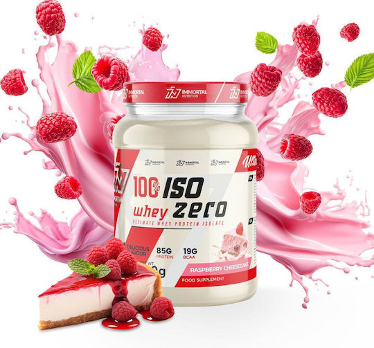 100% Iso Whey Zero Organic Protein Whey Lactose Free with Flavor Raspberry Cheesecake 700gr