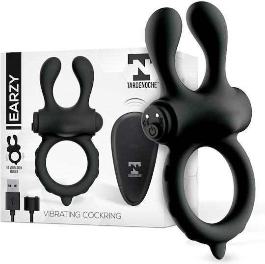 Earzy Vibrating Penis Ring With Remote Control Usb Magnetic Silicone (έως 18 Δόσεις)