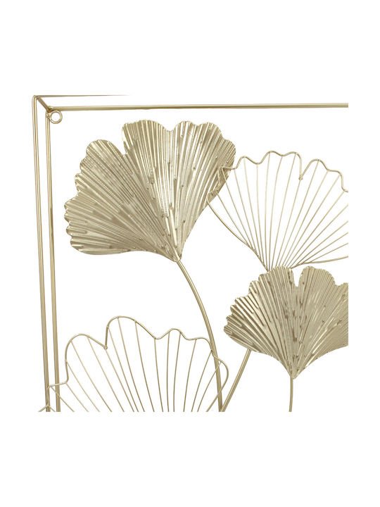 Keskor Decorative Wall Decor made of Metallic Flowers 60x6x40cm 1pcs