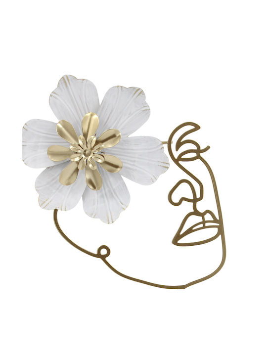 Keskor Wall Decor Woman Gold Metallic 45x25cm