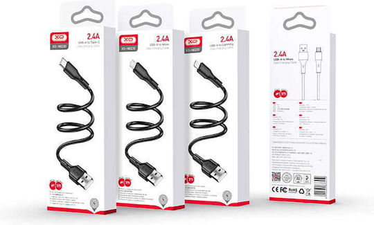 XO Regular USB 2.0 spre micro USB Cablu Alb 1m (XO-NB230m-W) 1buc