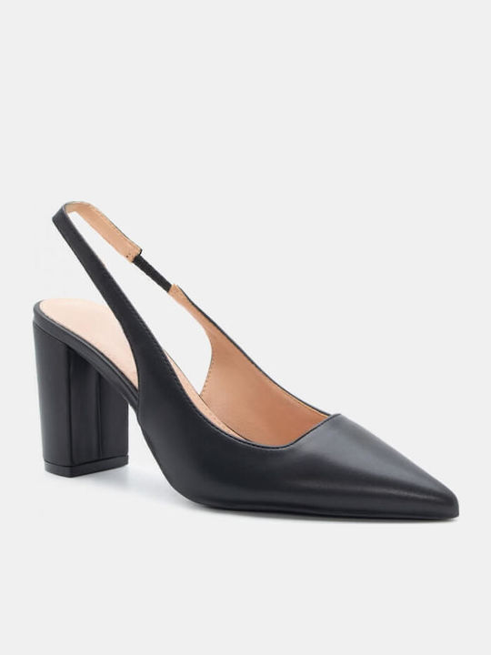 Pumps mit Riemchen Schwarz