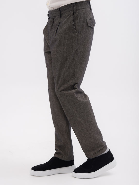 Trousers Elastic in Regular Fit Gray