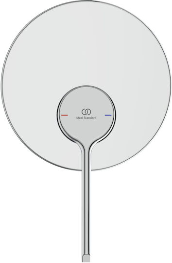 Ideal Standard Μίκτης Μπαταρίας Εντοιχισμού για Ντουζιέρα 1 Εξόδου Ασημί