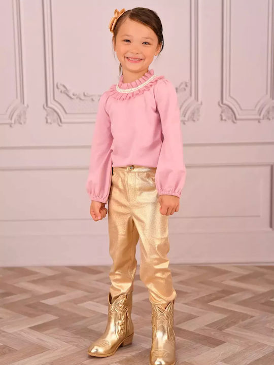 Kids Top Long-sleeved Tea Rose
