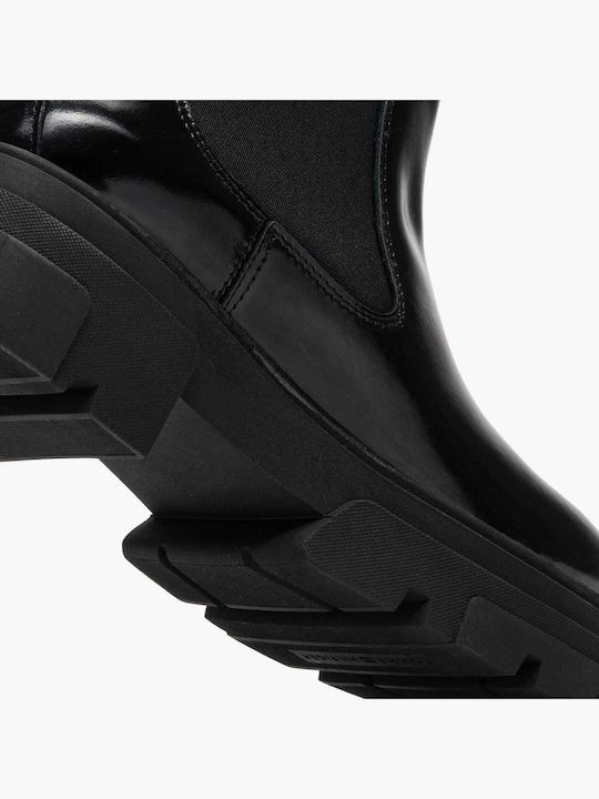 Leather Women's Ankle Boots Black