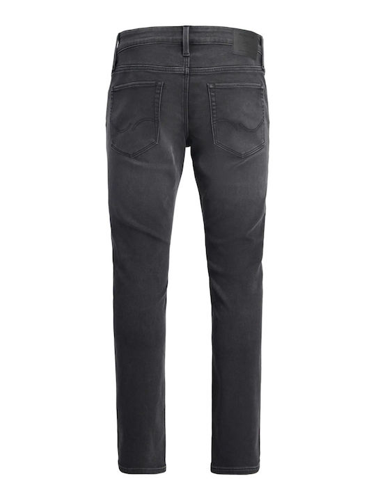 Ανδρικό Παντελόνι Τζιν με Regular Straight Εφαρμογή Black
