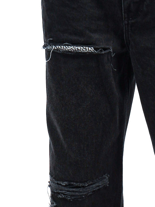 Men's Jeans Pants with Loose Baggy Fit Black