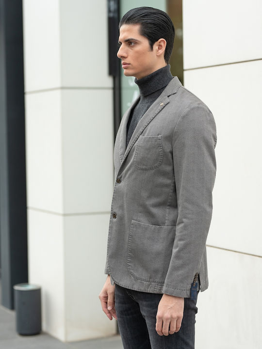 Men's Suit Jacket Regular Fit Gray