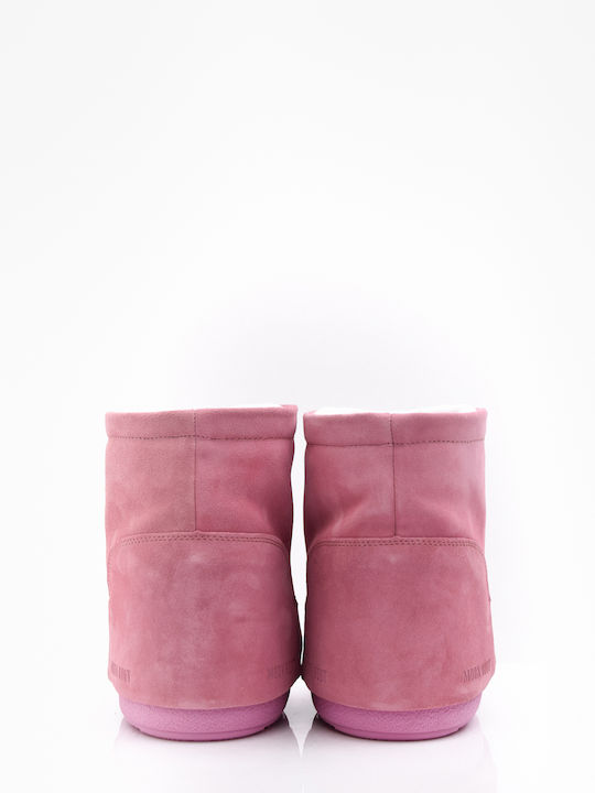 Icon Low Suede Γυναικείες Μπότες Χιονιού Ροζ