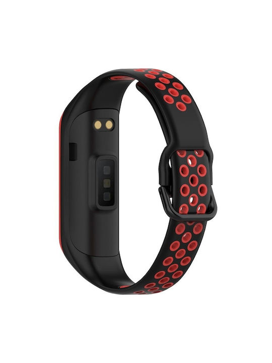 Σιλικόνη Λουράκι Samsung Galaxy Fit 2 Sm-r220 Μαύρο Κόκκινο Σιλικόνη Λουράκι Samsung Galaxy Fit 2 Sm-r220 Μαύρο Κόκκινο