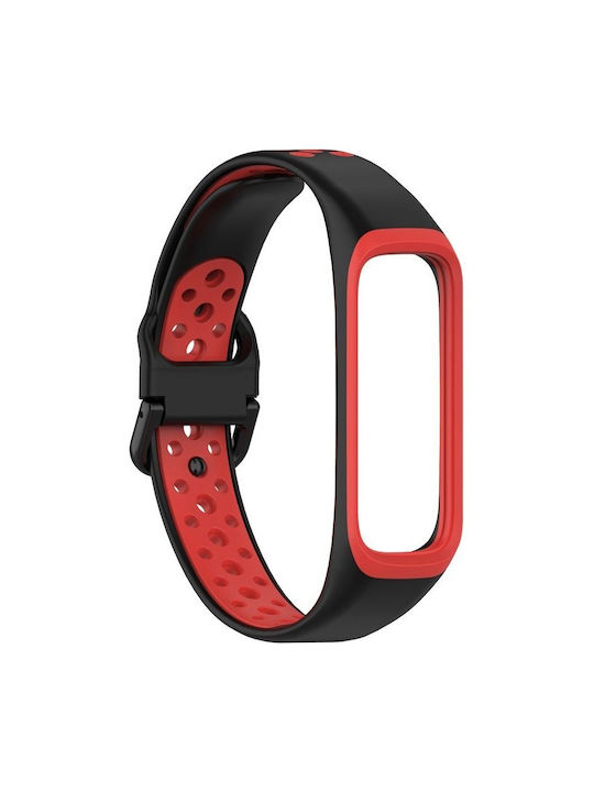 Silikon Tragbares Band Samsung Galaxy Fit 2 Sm-r220 Schwarzes Rotes