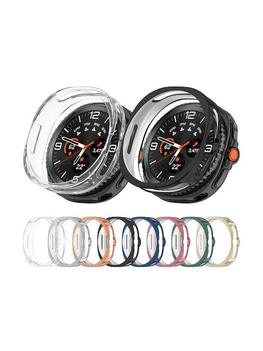Protective Watch Cover Silicone Case in Gold color for Samsung Galaxy Watch8 Classic 46mm