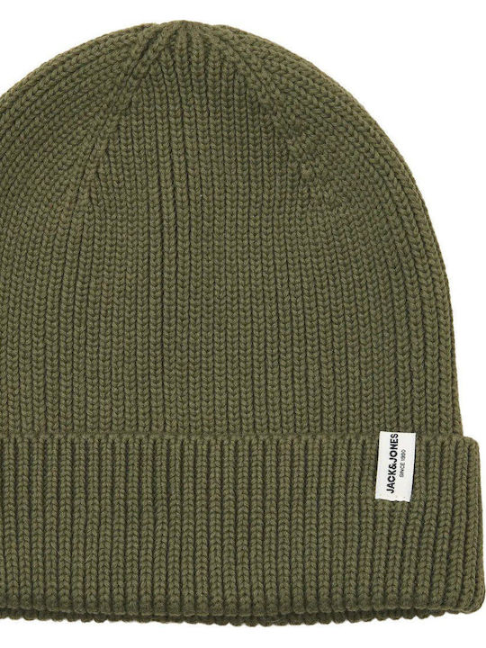 Beanie Ανδρικός Σκούφος Πλεκτός σε Χακί χρώμα