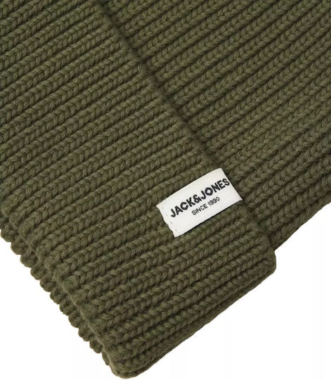 Beanie Beanie Knitted in Khaki color