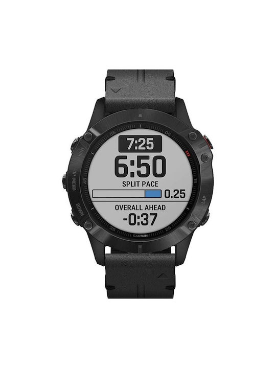 Leder Quickfit Garmin 22mm Schwarzes Tragbare Band