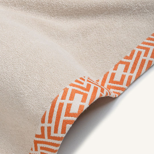 Feel & Touch Beach Towel Cotton Beige 180x90cm.