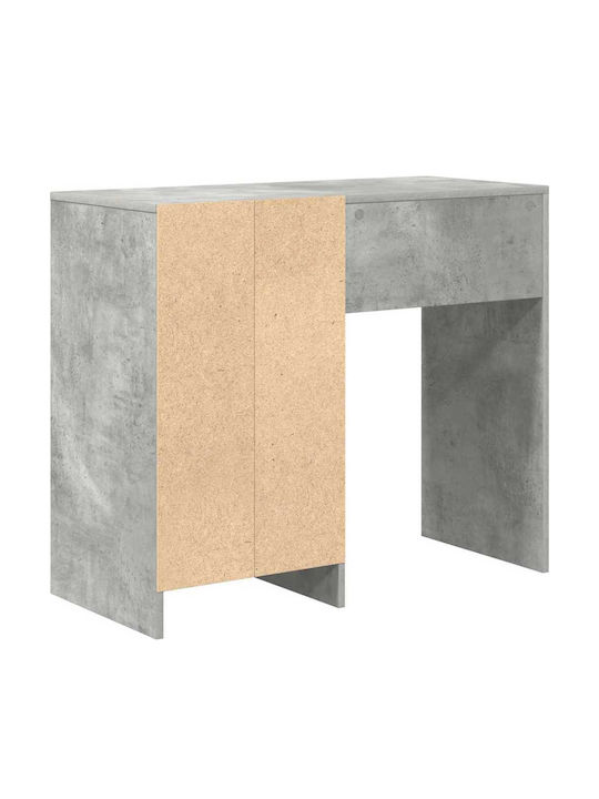 Γραφείο Ξύλινο Γκρι Τσιμέντο 90x37.5x75εκ.