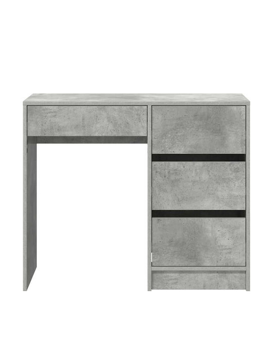 Γραφείο Ξύλινο Γκρι Τσιμέντο 90x37.5x75εκ.