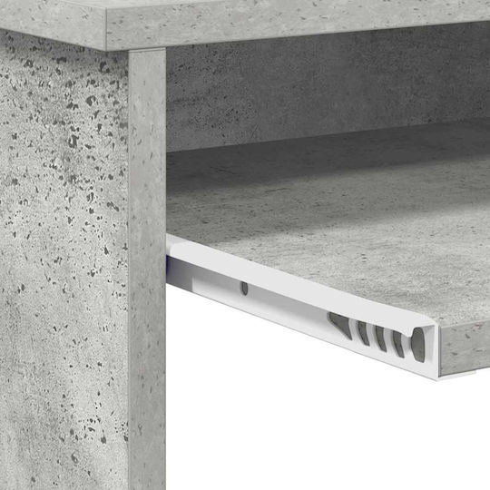 Computer Office Desk Beton Wooden Grey Concrete 106x40x88.5 cm