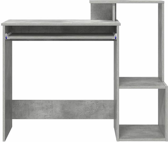 Computer Office Desk Beton Wooden Grey Concrete 106x40x88.5 cm