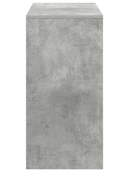 Γραφείο Ξύλινο Γκρι Τσιμέντο 90x37.5x75εκ.