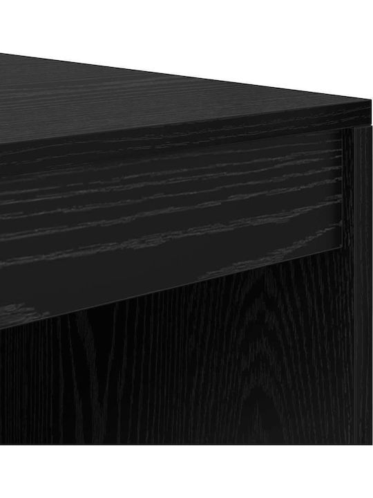 Desk Wooden Black Oak 90x50x76cm