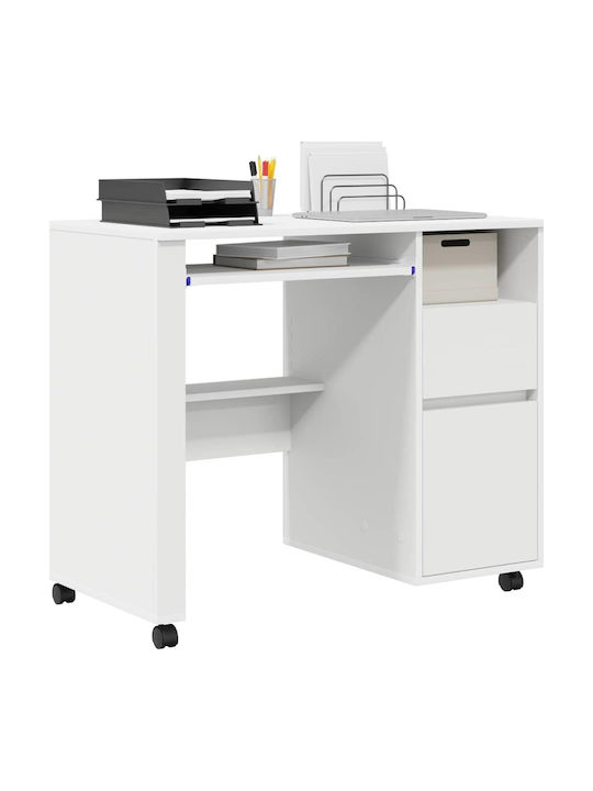 Computer Office Wooden White 91x50x77cm