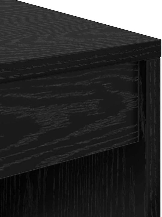 Desk Wooden Black Oak 90x40x76cm