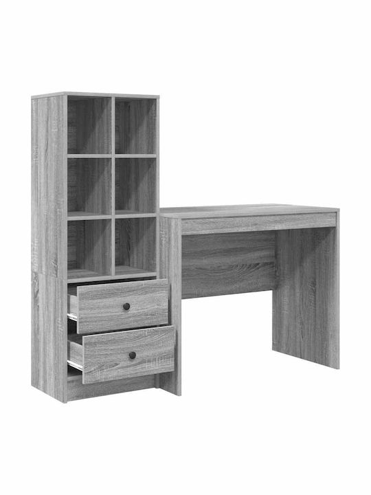 Desk Wooden Grey Sonoma 90x50x76cm