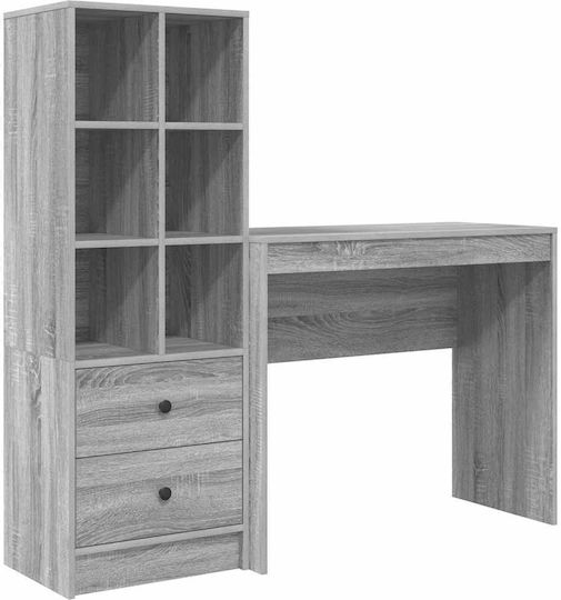 Schreibtisch Holz Grey Sonoma 90x40x76cm