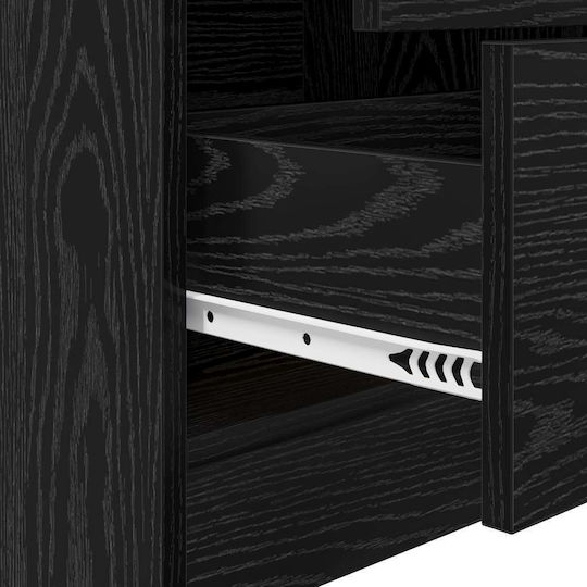 Desk Wooden Black Oak 100x40x76cm