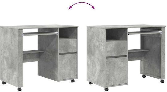 Computer Büro Holz Grey Concrete 91x50x77cm